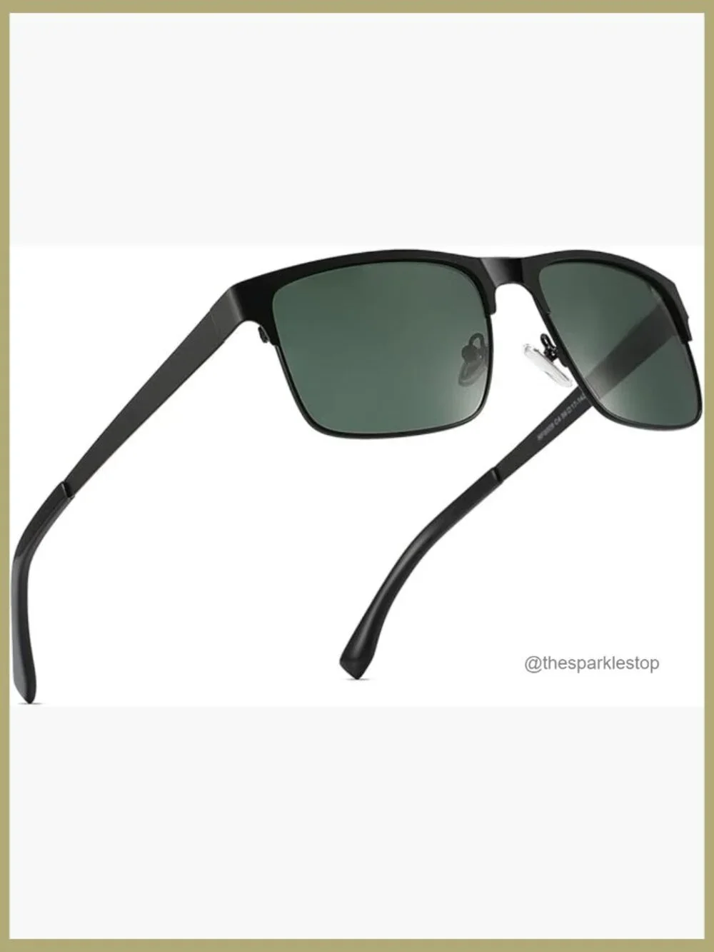 Polarized Sunglasses for Men, Metal Frame, UV400 Protection, Anti-Glare